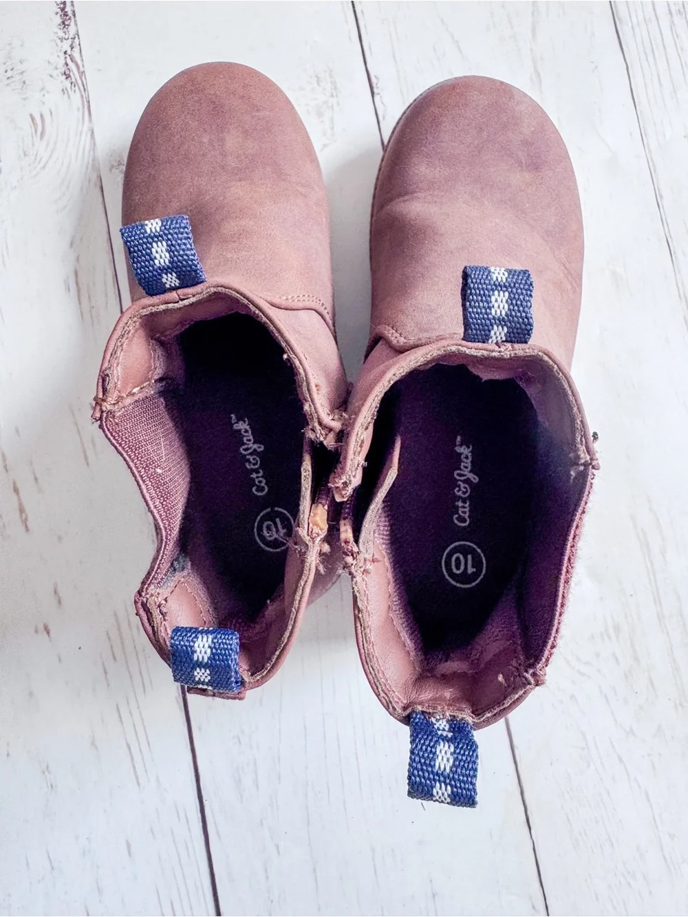 Cat & Jack Kids Brown Chelsea Ankle Boots Size 10
